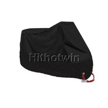 190T 블랙 오토바이커버 M L XL XXL XXXL XXXXL 야외 UV 프로텍터 방수 비 방진 커버 잠금 홀 도난 방지, 3XL for 2201-2300mm_Black