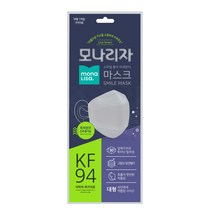 모나리자 스마일 황사 미세먼지 마스크C 대형 KF94, 1개, 30개입