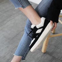 오프컴 겨울 따뜻한 푹신한 경량 여성용 털운동화