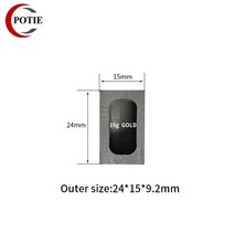 전기용광로 소형 용해로 도가니 도구 미니 크기 흑연 주괴 금형 15g 흑연 용융 도가니, g.gi.0015b, 1개