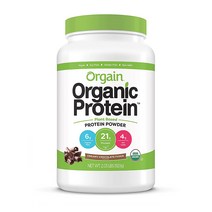 올게인 오가닉 프로틴 파우더 920g 크리미 초콜릿 퍼지 Orgain Organic Plant Based Protein Powder Cream, 1개