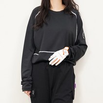빅걸스토리골프 여성 빅사이즈 배색 트레이닝 래쉬가드 긴팔티