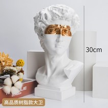 중형 석고상 조각 아그리파 비너스 감성 인스타 소품, 레진 30cm 사각 바닥 다비드