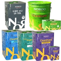 노루페인트 우레탄방수 하도 중도 상도 옥상방수, 크린탄2100 중도2액형 20kg 진회색 (5평), 20kg, 1개