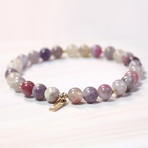 도트라인 PT06 플럼 투어마린 골드필드 팔찌