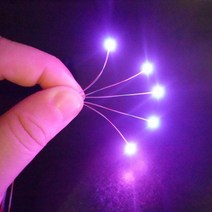 사전 유선 0402 Smd Led 모델 30cm 연결 와이어 취미 키트 건담 조명 배터리 박스 1 개 포함 5 279431, 0402Purple