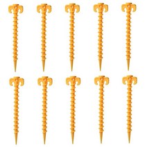 10pcs 텐트 못 야외 캠핑 여행 텐트 못 그라운드 못 나사 못 말뚝 못 플라스틱 모래 못 여행 비치 텐트 말뚝 못, 협력사