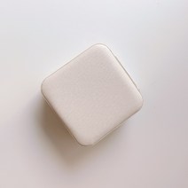 오브민 주얼리 미니 액세서리 보관함 휴대용 보석함, 화이트