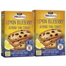 노니스 레몬 블루베리 아몬드 씬 쿠키, 2개, 126g
