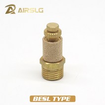 공압 황동 배기 머플러 BSL M5 1/8 "1/4" 3/8 스로틀 소음기 필터 감속기 커넥터 피팅, 01 BESL_05 1/4