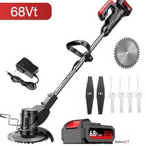 아세아관리기 미니관리기 소형트랙터 무선 잔디 깎는 기계 헤지 트리머 800W 전기 8V 마끼다 배터리용 조정, 03 68VT  A