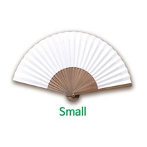 S 민속선 무지부채 l 캘리 한지 대나무 접이부채