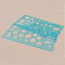 멀티 모양자 도형자 템플레이트 2개입