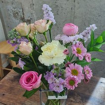 꽃정기배송 생화택배 1회체험가능 테이블생화장식 꽃은언제나옳다., M1회체험
