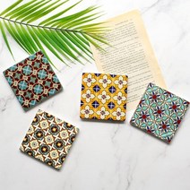 타일티코스터 위스키 코스터 잔받침 4p 세트