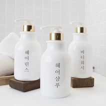 홈스토킹 세로글 한글라벨 욕실 디스펜서 샴푸통 핸드워시 주방세제 소분용기 펌프공병 욕실용품, 1개, 투명 실버 /펫 샴푸