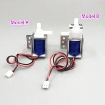 솔밸브 마이크로 전기 솔레노이드 밸브 DC 12V N/C 상시 닫힘 급수 열림 급수용 에어, A (Normally Closed)