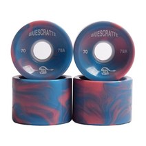 4개 조각/세트 스케이트보드 피마자 바퀴 78A 70mm x 51mm 스케이트보드 바퀴 롱보드 순항, PU, 다중