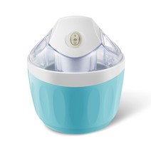 소프트 아이스크림 제조기 슬러시 만드는 기계 눈꽃빙수 메이커 자동 제빙기 220v 휴대용 전기 diy ice cream machine 냉동 요구르트 500ml, 파란색