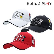 홀릭앤플레이 HP 홀릭앤플레이 공용 자수로고 골프모자 (HA2UCA001), S