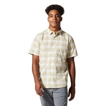 Mountain Hardwear 마운틴하드웨어 남성용 톨 사이즈 빅 코튼 우드 반소매 셔츠 Fogbank 슬라이딩 윈도우 플레이드 2X