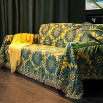 텐트 카페트 캠핑 러그 바닥 야외 매트 담요 소파 카펫 먼지 커버 수건 모시 면 홈, Sunflower, 90x240cm