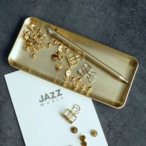 내 골드트레이 도자기 쟁반 나무 메탈 우드 사각 스텐 3W889A88, 소형