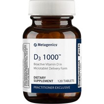 Metagenics 메타제닉스 비타민 D3 1000 120 타블렛