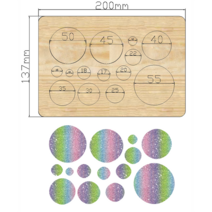 목형 가죽재단 DIY 패턴 커터 프레스 절곡 철판 가죽공예 도구10mm 55mm diy 가죽 공예 라운드 펀치 금형 템플릿 수제 가죽 칼 금형 스크랩북 나무 절단 다이, 사용자 정의 크기