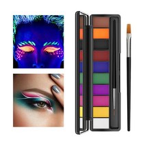 화방용품 그림 미술 용품 극장용 얼굴 바디 페인팅 세트 거울과 붓으로 물 활성화, [02] Style B