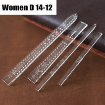 가죽공예공구세트 치즐 목타가죽 공예 도구 투명 아크릴 시계 스트랩 템플릿 홈 DIY 용품 금형 남녀, 05 WOMEN-D14-12-1SET