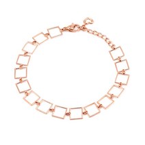 [비앤비골드]14K 유니크 사각 체인 팔찌 JNB20932