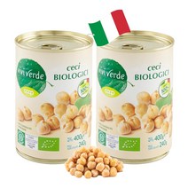 COOP 비비베르데 이탈리아 유기농 병아리콩(칙피) 400g 무첨가물 Non GMO, 400g x 2개, 1개