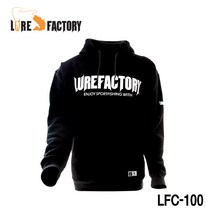 루어팩토리 LFC-100 쉴드브랜드후드티 (형제피싱-GK), 블랙 L