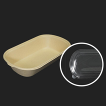 [HC] 크라프트 펄프용기 BH001 (850ML)/500개, 펄프용기(850ml)-1박스(500개)
