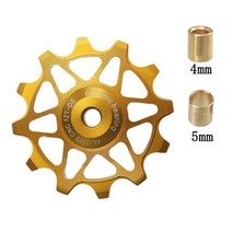 유압 자키 핸드 수동 작기 도로 자전거 세라믹 풀리 rear derailleur 12t, 노란색, 14t