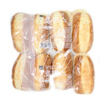 [삼립]고소한 7호 번스 8입 4봉(총 32입)/햄버거빵/핫도그빵/브런치/식빵/수제버거/햄버거만들기, 단품