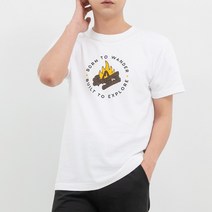 캠핑시리즈 모닥불 반팔 티셔츠