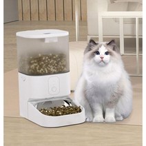 강아지 급식기 자동 무선 사료 급여기 배식기 반려동물 강아지 고양이 피더, 4. 레코딩 3L WiFi - 더블 볼 화이트