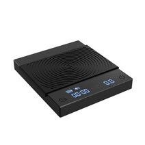 디지털 주방 저울 정밀 계량 timemore 블랙 미러 베이직 플러스 스마트 푸어오버 커피 에스프레소 전자 자동 타이머 0.1g2kg, 블랙미러 베이직 플러스 블랙