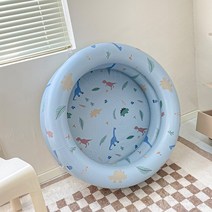 간이수영장 원터치 간이 수영장 가정용 에어풀장 직경 90cm 풍선 수영장 아기 장난감 패, blue
