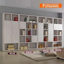 퍼스웰 엔틱하우스 3R 긴도어5단책장YB_061, 워시