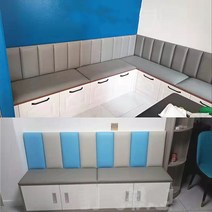 붙박이쇼파 식당 카페 매장 업소용 의자쿠션 맞품소파, 연두색 사이즈별도문의