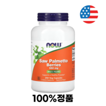 나우푸드 쏘팔메토 열매 Saw Palmetto Berries 550mg 250캡슐