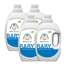 아토세이프 유아 액체 세탁세제 2L 4개, 단품없음