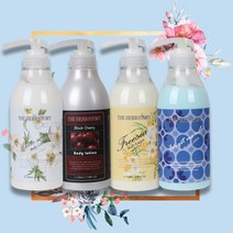 더허브스토리 고보습 대용량 바디 로션 500m 퍼퓸 향기좋은 크림 여름, 08. 블랙체리, 본상품선택