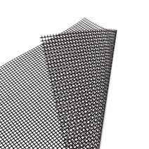 생선구이그릴 기름안튀는불판 연기먹는전기그릴Non-Stick Grid Shape BBQ Mat Cooking Grilling Sheet Line, 02 black