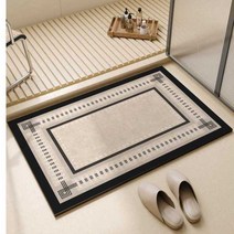 욕실 바닥 매트 미끄럼 방지 깔판 목욕탕 매트, 클리어 오렌지 규조토 머드 쿠션 50x80CM