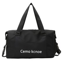 대용량 헬스가방 더플백 토트백 방수 스포츠 헬스백 건습 분리 수영가방, 블랙