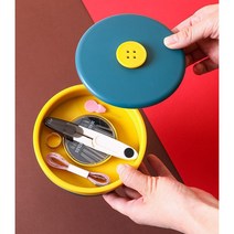 js단추 받짇고리 세트 재봉 실 바늘 바느질 키트 케이스 파우치 수업 수예용 도구, 네이비